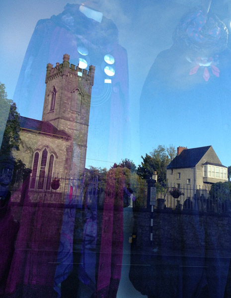 Reflection from Upper John Street, Kilkenny.