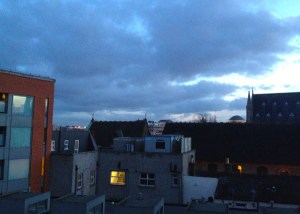 The sun also sets (at 4:30 pm).