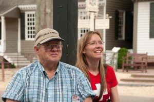 The late, great Gordon Chance with his daughter-in-law Shannon Chance.