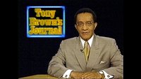 Tony Brown at his news desk.