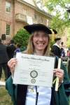 A photo my dad, Don Massie, took outside the Wren Building on graduation day, May 2012.  Can't help but love the cap, eh?