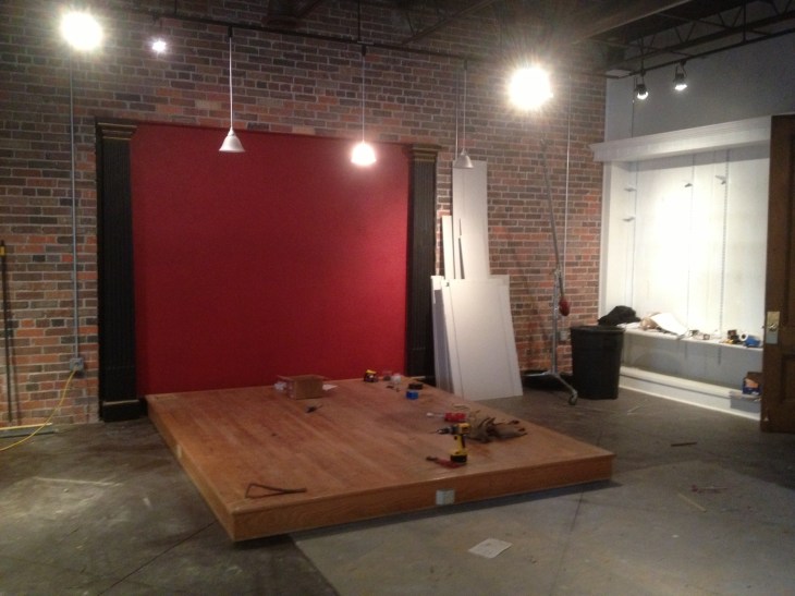 Floor moved for today's auditions.