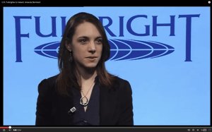 Amanda Bernhard explains why and how she became a Fulbright student.
