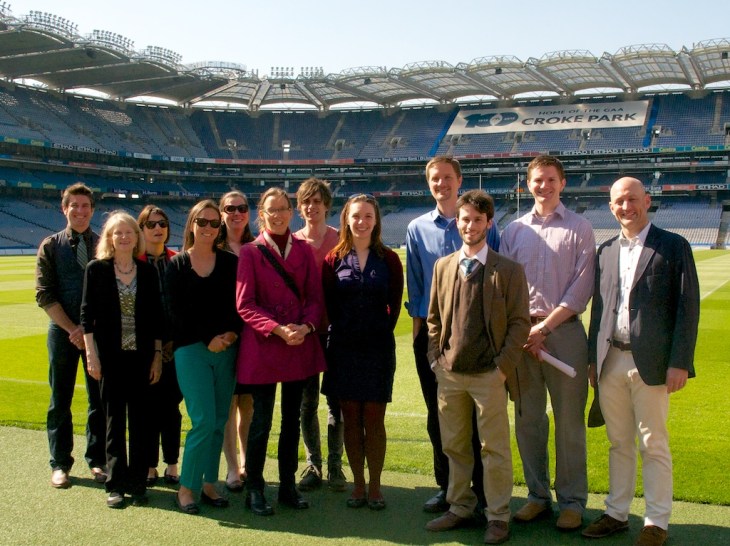 The Fulbright Ireland crew at Croke Park for our farewell field trip.