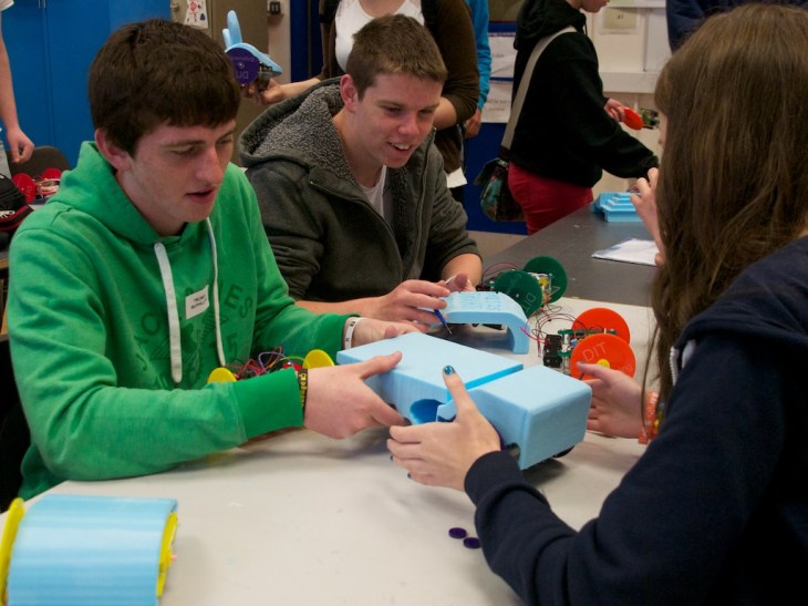 Building robot bodies on Bolton STreet.