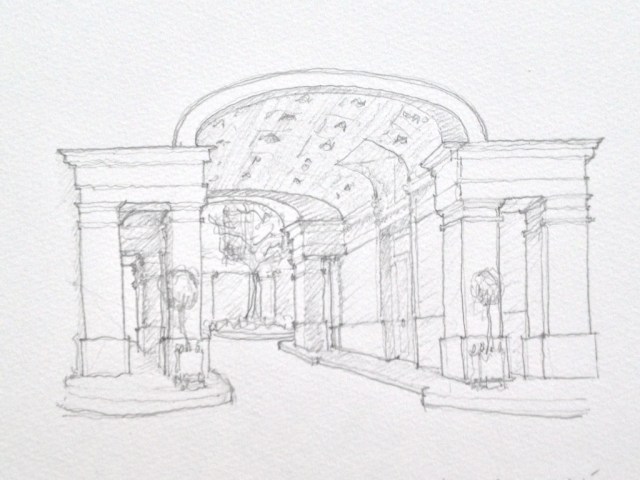 Paris apartment complex sketch (1)