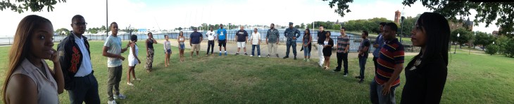 The incoming second year architecture studio cohort at Hampton University.