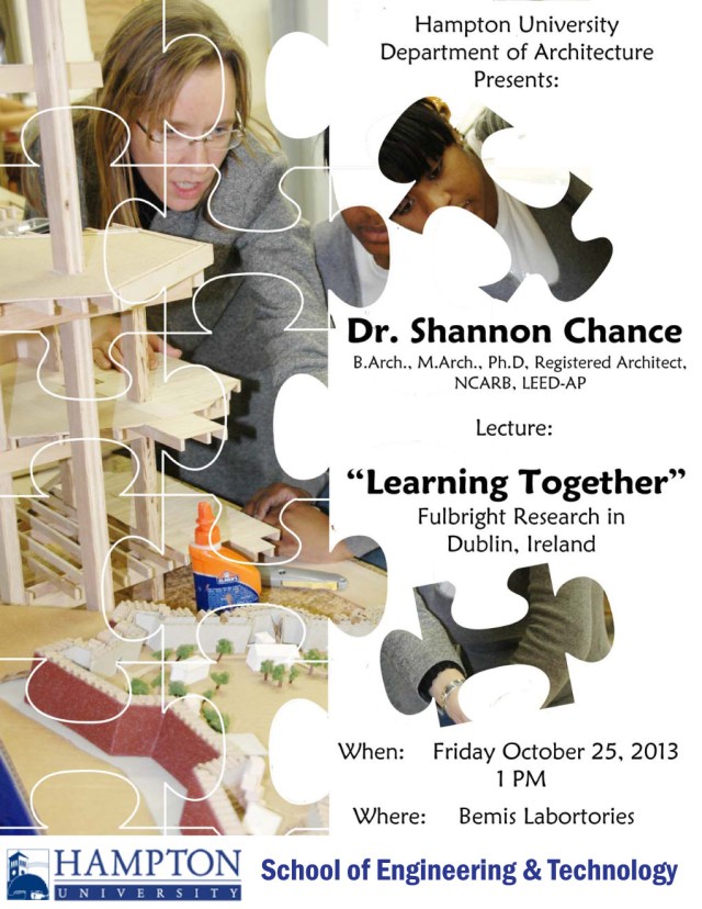 Lecture poster (produced by HU student Samuel Morgan).