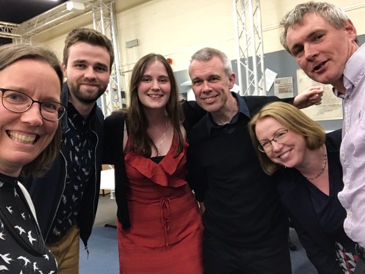 Shannon, Darren, Rachel, Robert, Una, Brian (with Gavin MIA for the selfie) 